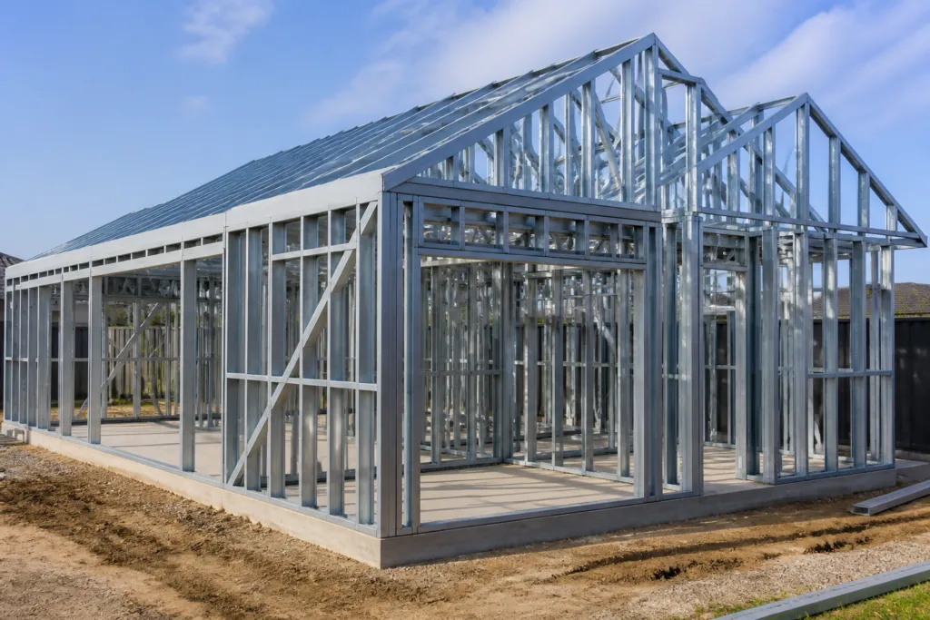 steel frame house construction