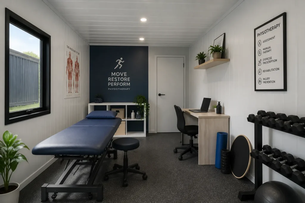 physiotherapy container office interior